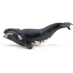 JUGANDO Y EDUCANDO - Figura Coleccionable Ballena Boreal Papo Pintada A Mano