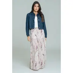 RAGGED - Falda oporto Berenjena