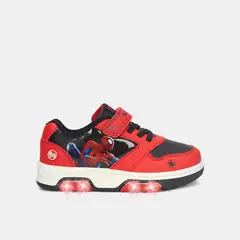 MARVEL - Tenis Con Luces Para Niño Vino