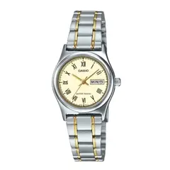 CASIO - Reloj Para Mujer Clasico LTP-V006SG-9B Esfera Amalliro Claro En Acero