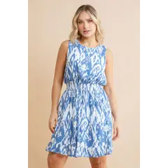 RAGGED - Vestido julia Azul medio