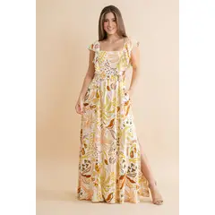 RAGGED - Vestido amatista Marfil