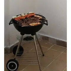 GENERICO - Asador BBQ Portátil Con Rejilla Ahumadora
