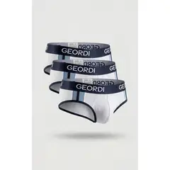 DIANE & GEORDI - Brief (Pack X3)(5178) - Blanco