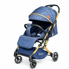 GENERICO - Coche Paseador para bebé Tipo Maleta con Manija Reversible S-mart Aluminio Color Azul