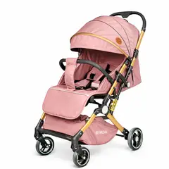GENERICO - Coche Paseador para bebé Tipo Maleta con Manija Reversible S-mart Aluminio Color Rosado
