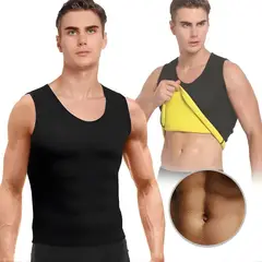 GENERICO - Faja Termica Reductora Chaleco Sauna Hombre Gimnasio