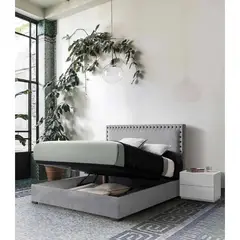 PLUMA HOME - Cama Baul Temus+ Colchón Ortopedico Relax  160 x 190cm