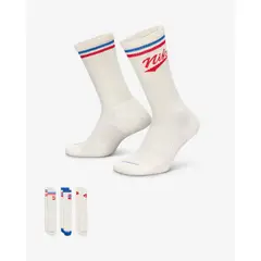 NIKE - Medias Unisex Everyday Plus Crew 3 Pares HJ9336-901 Multicolor