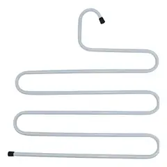 GENERICO - Gancho Ahorra Espacio Acero Inoxidable 5 Pantalones