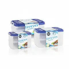 KITCHENWARE - Juego 3 combos Plasticos de contenedores Freezer