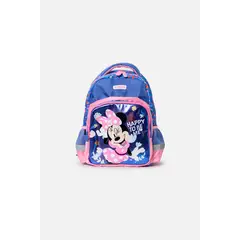 DISNEY - Morral de Minnie Mouse azul y rosado para niña