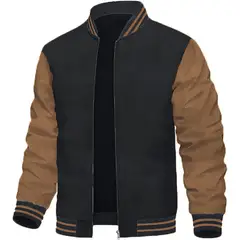 THE CLOTHING COMPANY - Chaqueta Beisbolera Hombre Gamuza Sintética Forrada