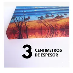 GENERICO - Cuadro Del Mapa Del Mundo Sobre Lienzo 120 Cm X 70 Cm Mapamundi Colorido