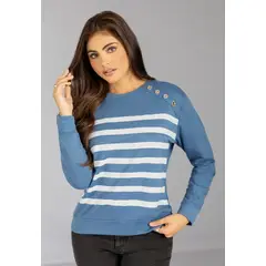 MARKETING PERSONAL - Buzo Mujer Azul Indigo Mp 113077