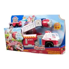 SPINMASTER - Paw Patrol Camión De Bomberos De Recarga Rápida Con Figura De Marshall Lanzador Luces Y Sonidos