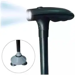TRUSTY CANE - Baston Ortopedico Plegable Con Linterna Luz Led