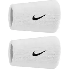 NIKE - Muñequeras Unisex Swoosh N1012406101OS Blancas Training