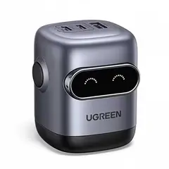 UGREEN - Cargador 65 W Nexode Gan - 2 Usb C + 1 Usb A - Rápida
