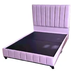 GENERICO - COMBO SOMIER + ESPALDAR LINEAL 140X190 COLOR ROSA