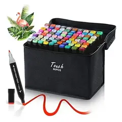 AMERICAN GENERICS - Set de Marcadores con Brillo – 80 Unidades Doble Punta