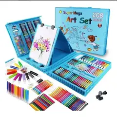 GENERICO - Set arte kit escolar 208 piezas con maletin