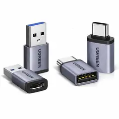 UGREEN - Adaptadores USB A a USB C 10Gbps 18W Pack x2 Unidades