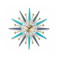 DECORIENTE - Reloj De Pared Moderno Diseño Sol 1938B Muran Multicolor