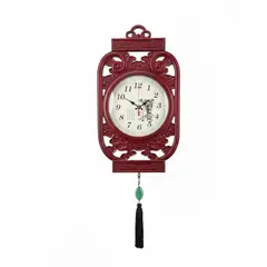 DECORIENTE - Reloj De Pared Estilo Globo Tallado G-4 Muran - Caoba