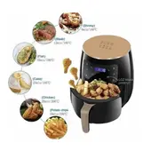 GENERICO - Freidora Air Frayer Negro 8 Litros Multiuso de Alta Capacidad