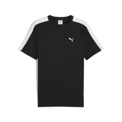 PUMA - Tshirt Original T7 Manga Corta Logo Negro Para Hombre