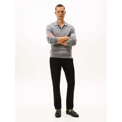 TOMMY HILFIGER - Pantalón negro denton essential straight fit para hombre