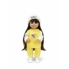 OEM - Muñeca Reborn Silicona 55 cms Interactiva Responde Preguntas Coleccionable