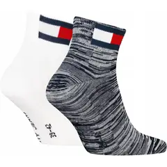 TOMMY HILFIGER - Pack azul de 2 tobilleras con logo