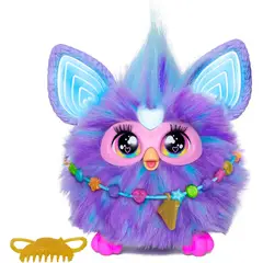 FURBY - Peluche Interactivo 2023 Con Luces Y Sonidos Color Purple Personaje Púrpura
