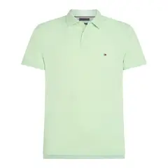 TOMMY HILFIGER - Polo verde de corte slim 1985