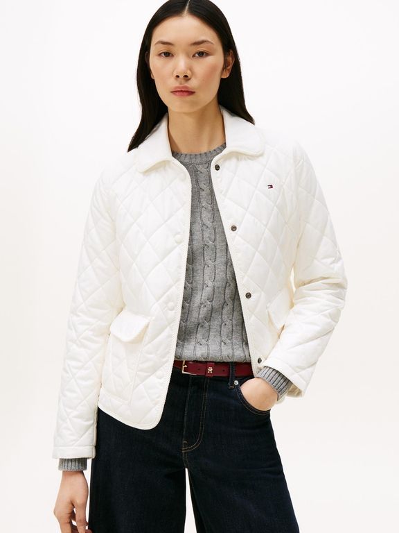 Imagen de Chaqueta blanca acolchada con logo