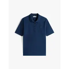 TOMMY HILFIGER - Polo azul 1985 de corte regular con logo bordado
