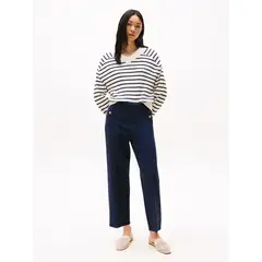 TOMMY HILFIGER - Pantalón azul capri de Tallealto