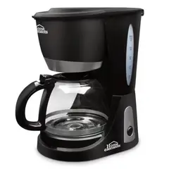 HOME ELEMENTS - Cafetera He-7031a Semi Automática Negra Negro