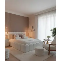 GENERICO - Base De Cama Nube Doble Cilíndrica Puff