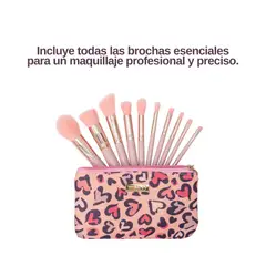 TRENDY - Brochas De Maquillaje Viajes Set Fácil De Transportar