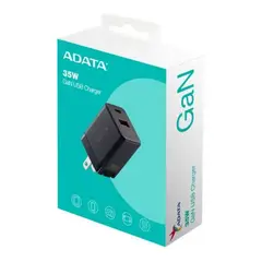 ADATA - CargadorAdaptador De Pared 35W1Puerto USB Tipo C 1 Puerto USB Tipo A Carga Rápida Color Ne