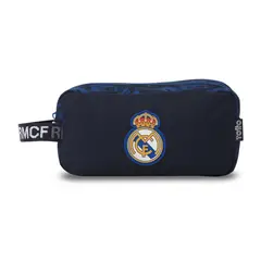 TOTTO - Cartuchera Multiuso Escolar 2 Cuerpos Real Madrid Azul