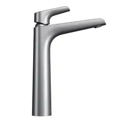 CORONA - Grifería Ultra Ahorradora para Lavamanos Monocontrol Cascade Alta Titanio Antimicrobiano