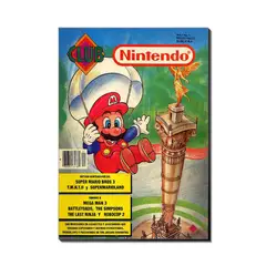 PRINTKING - Cuadro Portada Revista Club Nintendo Nº 01 30x42cm A3 Afiche Póster