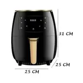 GENERICO - Freidora Air Frayer Negro 10 Litros Multifuncional con Tecnologia Moderna