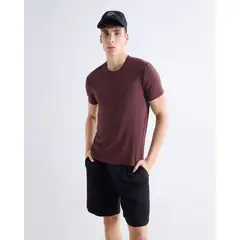 SEVEN SEVEN - Camiseta Fluida Tejida Para Hombre Vino