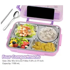 GENERICO - Lonchera de niña en acero inoxidable XY-J182