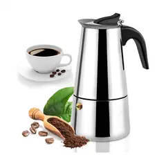 GENERICO - Cafetera Italiana Espresso Moka Moderna Acero 6 Tazas para Hogar